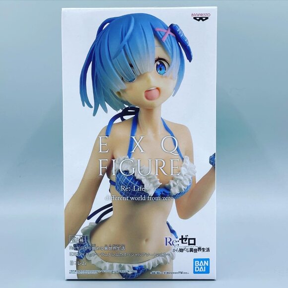 Re:Zero EXQ Figure Bikini Rem Figure (Blue) - Picture 1 of 3